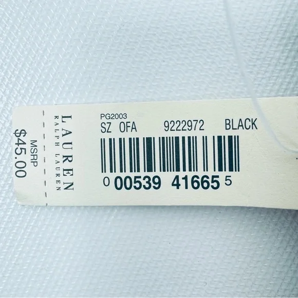 Lauren Ralph Lauren small soft black leather zip cosmetics pouch NWT - vintage - Picture 6 of 11